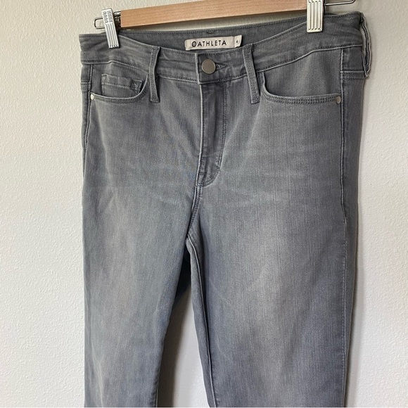 Athleta | Sculptek Gray Wash Skinny Jean Size 4 - Picture 3 of 6